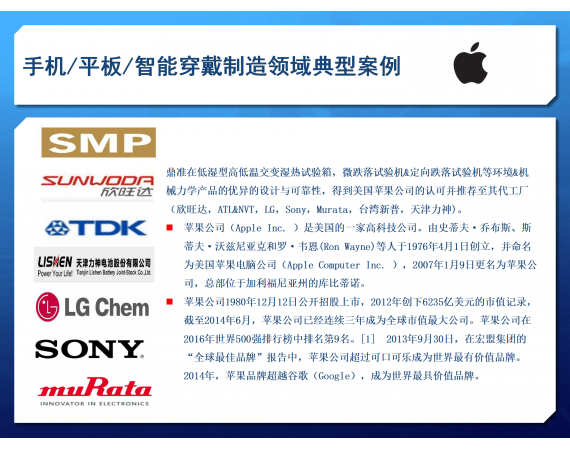 手機(jī)/平板/智能穿戴制造領(lǐng)域典型案例